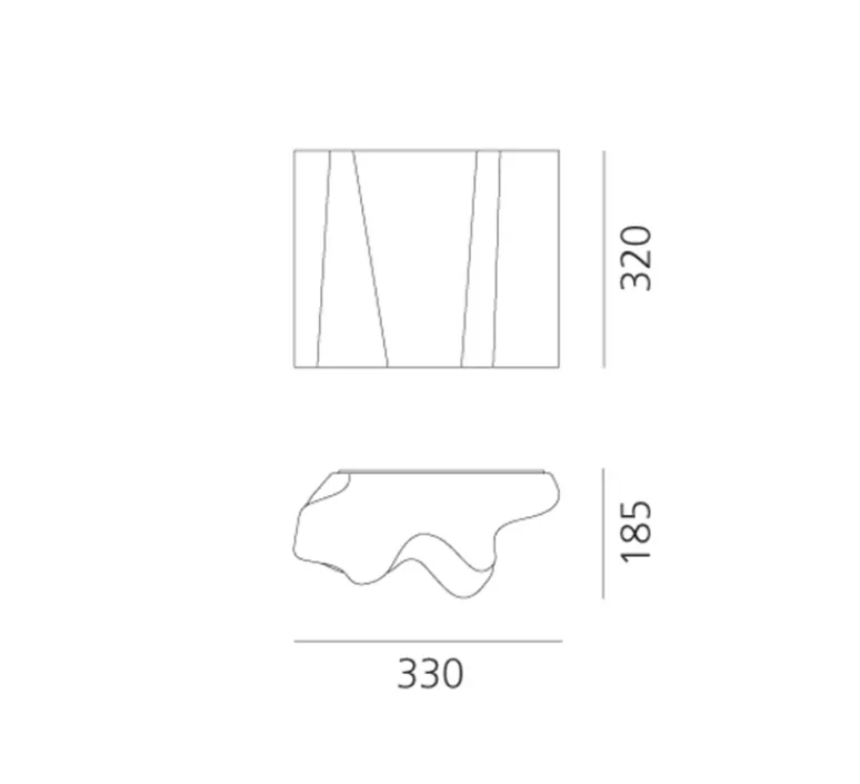 Applique*Artemide Applique murale, Logico, , L33cm, H32cm - blanc soie