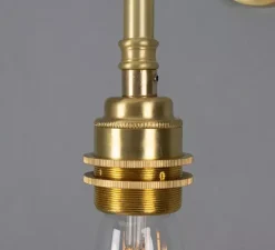 Applique*Mullan Lighting Applique murale, Lome, satiné, L8cm, H17cm - laiton