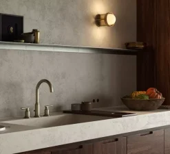 Applique murale, Loop, Or, IP44, L18cm, H12,5cm - Tala