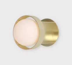 Applique murale, Loop, Or, IP44, L18cm, H12,5cm - Tala