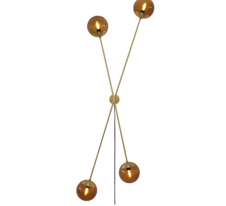 Applique*Rubn Applique murale, Lord X, , Ø25cm, H200cm - laiton, marron