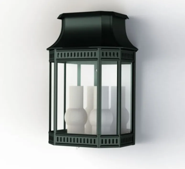 Applique*Roger Pradier Applique murale, Louis Philippe 2 N° 1, , IP44, L27,9cm, H42,7cm - gris ardoise