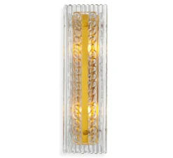 Applique*Eichholtz Applique murale, Luciene, , L15cm, H50cm - laiton antique, verre