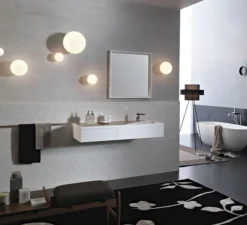 Applique*Fabbian Applique murale, Lumi F07, , IP44, Ø20cm, H21cm - blanc