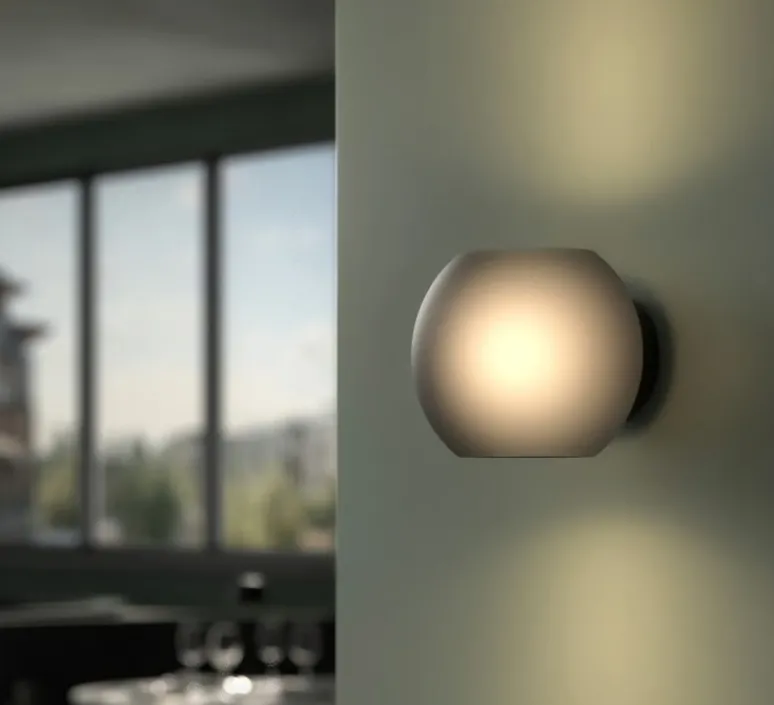 Applique*Astro Applique murale, Luna, , L21cm, H17cm - verre fumé