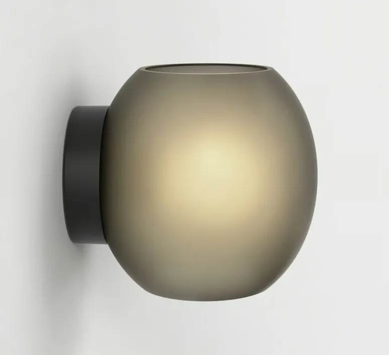 Applique*Astro Applique murale, Luna, , L21cm, H17cm - verre fumé