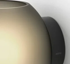 Applique*Astro Applique murale, Luna, , L21cm, H17cm - verre fumé