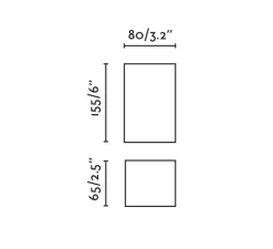 Applique*Faro Applique murale, Lune 2L, lisse, , L8cm, H15,5cm - blanc