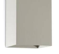 Applique*Faro Applique murale, Lune 1L, lisse, , L8cm, H10cm - gris