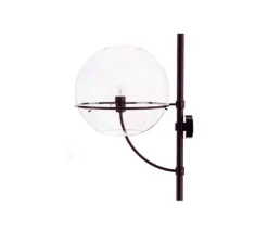 Applique*Oluce Applique murale, Lyndon, , H53cm - transparent, noir