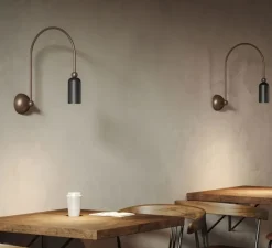 Applique*Il Fanale Applique murale, Madame 288.10.ME, , L6cm, H41,5cm - marron morocco et graphène