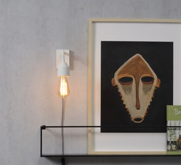 Applique murale, Madrid W, blanc, Ø7cm, H14cm - It's about Romi