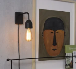 Applique*It's about Romi Applique murale, Madrid W, , Ø7cm, H14cm - noir