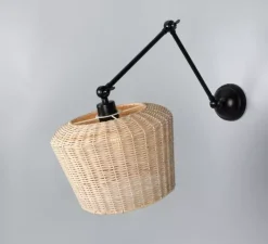 Applique*Mullan Lighting Applique murale, Manila Large, , L30cm, H65cm - noir mat