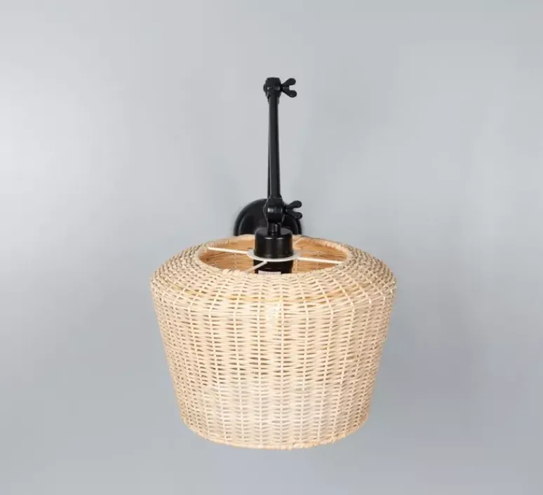 Applique*Mullan Lighting Applique murale, Manila Large, , L30cm, H65cm - noir mat