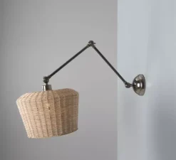 Applique*Mullan Lighting Applique murale, Manila Large, , L30cm, H65cm - argent antique