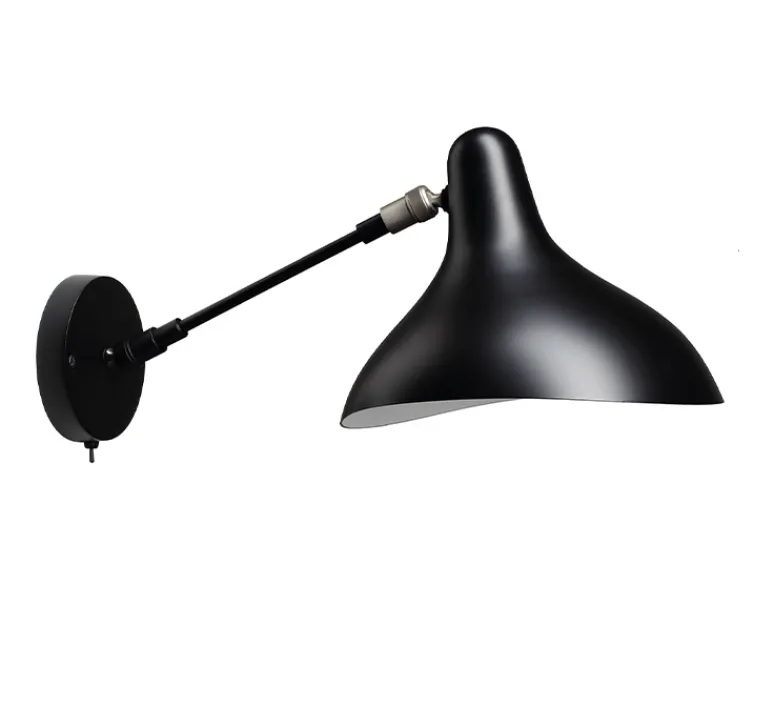 Applique*DCW éditions Paris Applique murale, Mantis BS5 SW,avec interrupteur, , L22cm, H20,5cm - noir