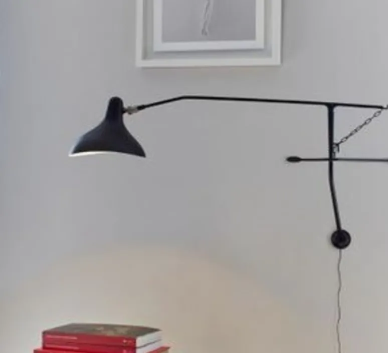 Applique*DCW éditions Paris Applique murale, Mantis BS2 MINI, , LED, L71,5cm, H68cm - Dcw editions noir