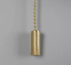 Applique*Mullan Lighting Applique murale, Marrakesh avec chaîne de traction, , Ø25cm, H25cm - laiton satiné, vert