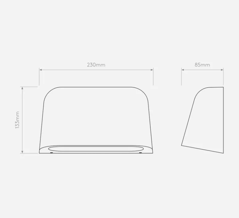 Applique*Astro Applique murale, Mast Twin, , IP44, L23cm, H13,3cm - noir texturé