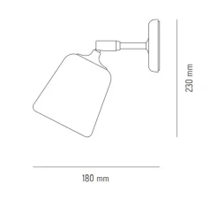 Applique murale, Material, marbre noir, L13cm, H23cm - New Works