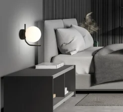 Applique*ACB Applique murale, Maui, , IP44, L15cm, H20,7cm - noir