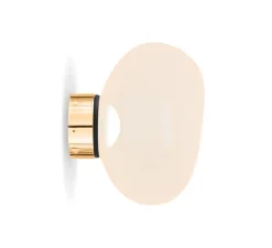 Applique*Tom Dixon Applique murale, Melt Mini, , LED, dim, 3000K, 800 lm, Ø25cm, H28cm - opal, doré
