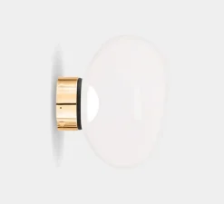 Applique*Tom Dixon Applique murale, Melt Mini, , LED, dim, 3000K, 800 lm, Ø25cm, H28cm - opal, doré