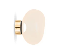 Applique*Tom Dixon Applique murale, Melt Mini, , LED, dim, 3000K, 800 lm, Ø25cm, H28cm - opal, doré