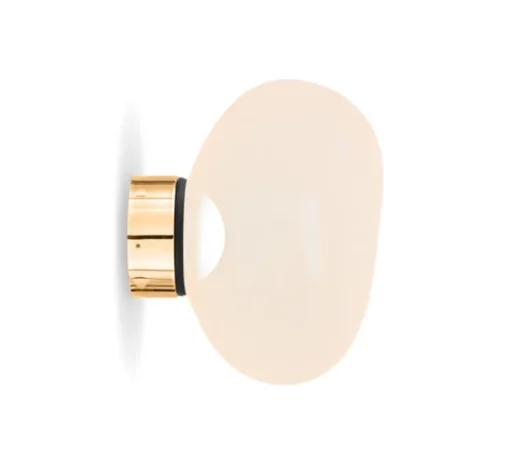 Applique*Tom Dixon Applique murale, Melt Mini, , LED, dim, 3000K, 800 lm, Ø25cm, H28cm - opal, doré