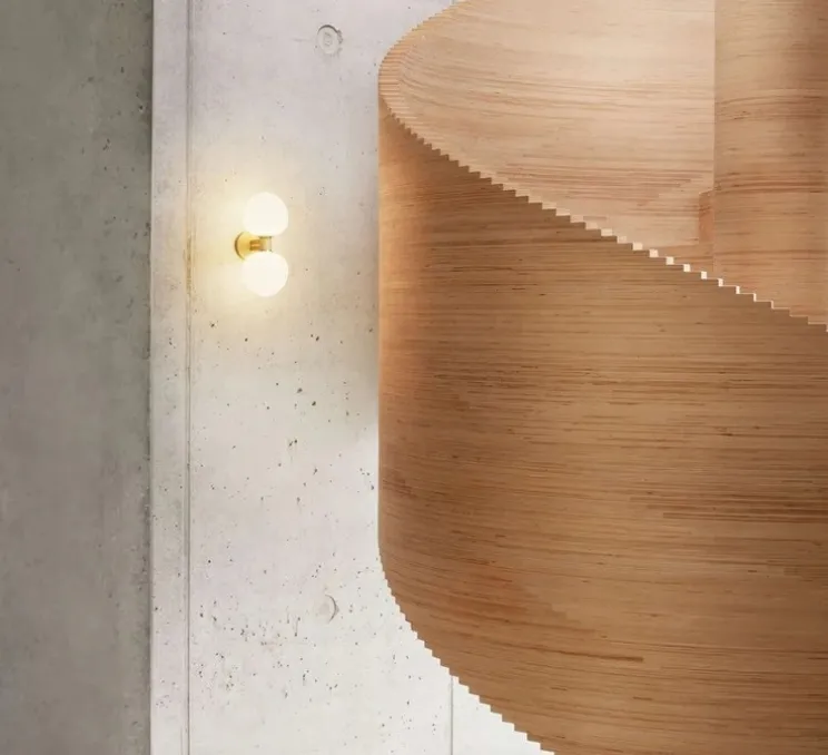 Applique murale, Memoir 120 II, laiton, L16cm, H27,6cm - Lyfa