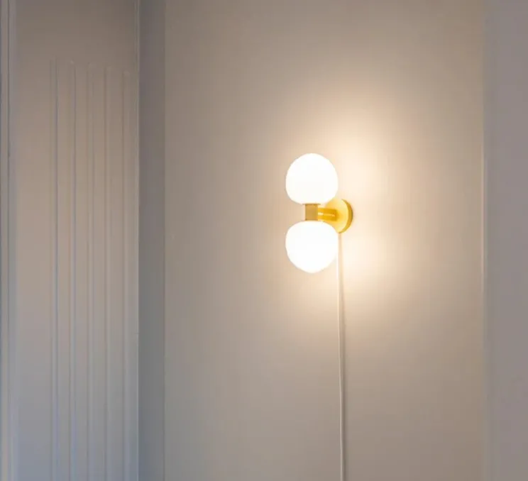 Applique murale, Memoir 120 II, laiton, L16cm, H27,6cm - Lyfa