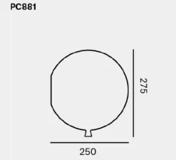 Enfants|Applique*Brokis Applique murale, Memory 250, mat, Ø25cm, H27,5cm - blanc