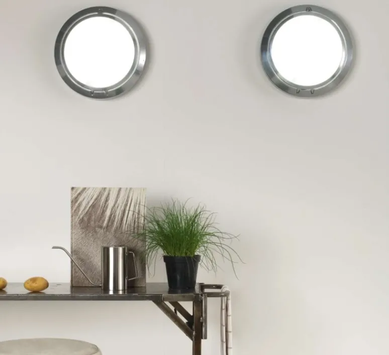 Applique*Luceplan Applique murale, Metropoli, D2027V1, , Ø27cm, H10cm - aluminium poli