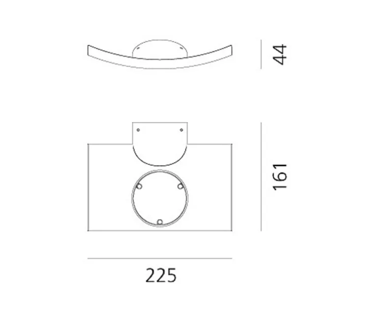 Applique murale, Microsurf, blanc, LED, 1942lm, 3000K, L22,5cm, H4cm - Artemide