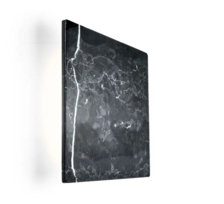 Applique*Wever&Ducré Applique murale, MILES 3.0 carré, , LED, 3000K, 430lm, L30cm, H30cm - marbre noir