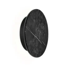 Applique*Wever&Ducré Applique murale, MILES 2.0 round, noir marbré, LED, 3000K, 430lm, Ø19cm, P3,7cm - marbre noir