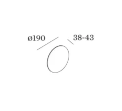 Applique*Wever&Ducré Applique murale, Miles 2.0 Round, , LED, dim, 2700K, 530 lm, L19cm, H19cm - bronze