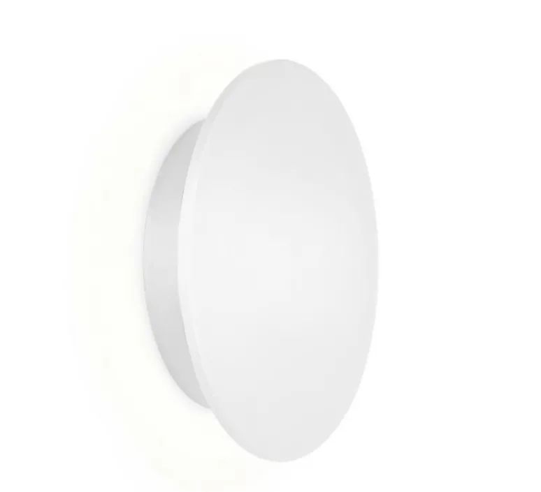 Applique*Wever&Ducré Applique murale, Miles 2.0 round, , LED, dim, 2700K, 515 lm, L19cm, H19cm - blanc mat