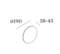 Applique*Wever&Ducré Applique murale, Miles 2.0 round, , LED, dim, 2700K, 515 lm, L19cm, H19cm - blanc mat