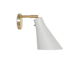 Applique murale, Miller Direct, Gris soie, laiton, L20,5cm, H23cm - Rubn