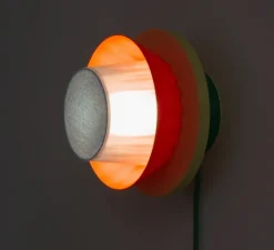 Applique*Warren & Laetitia Applique murale, Mina L avec câble, , Ø20cm, H20cm - orange, jaune, vert