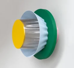 Applique murale, Mina L, jaune, bleu, vert, rose, Ø20cm, H20cm - Warren & Laetitia