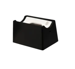 Applique murale, miroir, tubulaire opale, noir, LED, Ø7cm, H30cm - NEDGIS