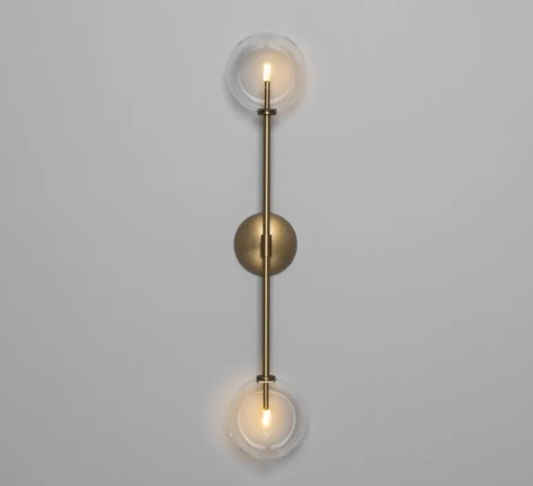 Applique*Schwung Applique murale, Miron , , L15cm, H75cm - laiton brossé