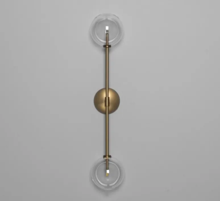 Applique*Schwung Applique murale, Miron , , L15cm, H75cm - laiton brossé