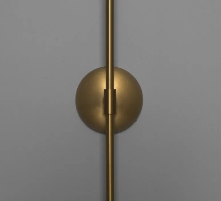 Applique*Schwung Applique murale, Miron , , L15cm, H75cm - laiton brossé