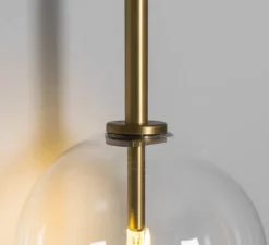 Applique*Schwung Applique murale, Miron , , L15cm, H75cm - laiton brossé