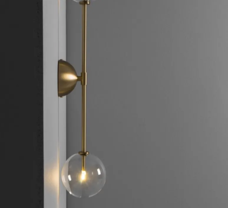 Applique*Schwung Applique murale, Miron , , L15cm, H75cm - laiton brossé