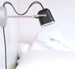 Applique murale, MOB , noir, L28cm, H10cm - SWABDESIGN